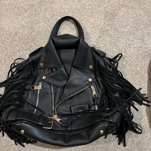 Fun & fringy backpack purse